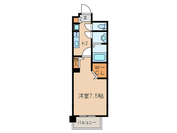 パルティール中村公園の物件間取画像